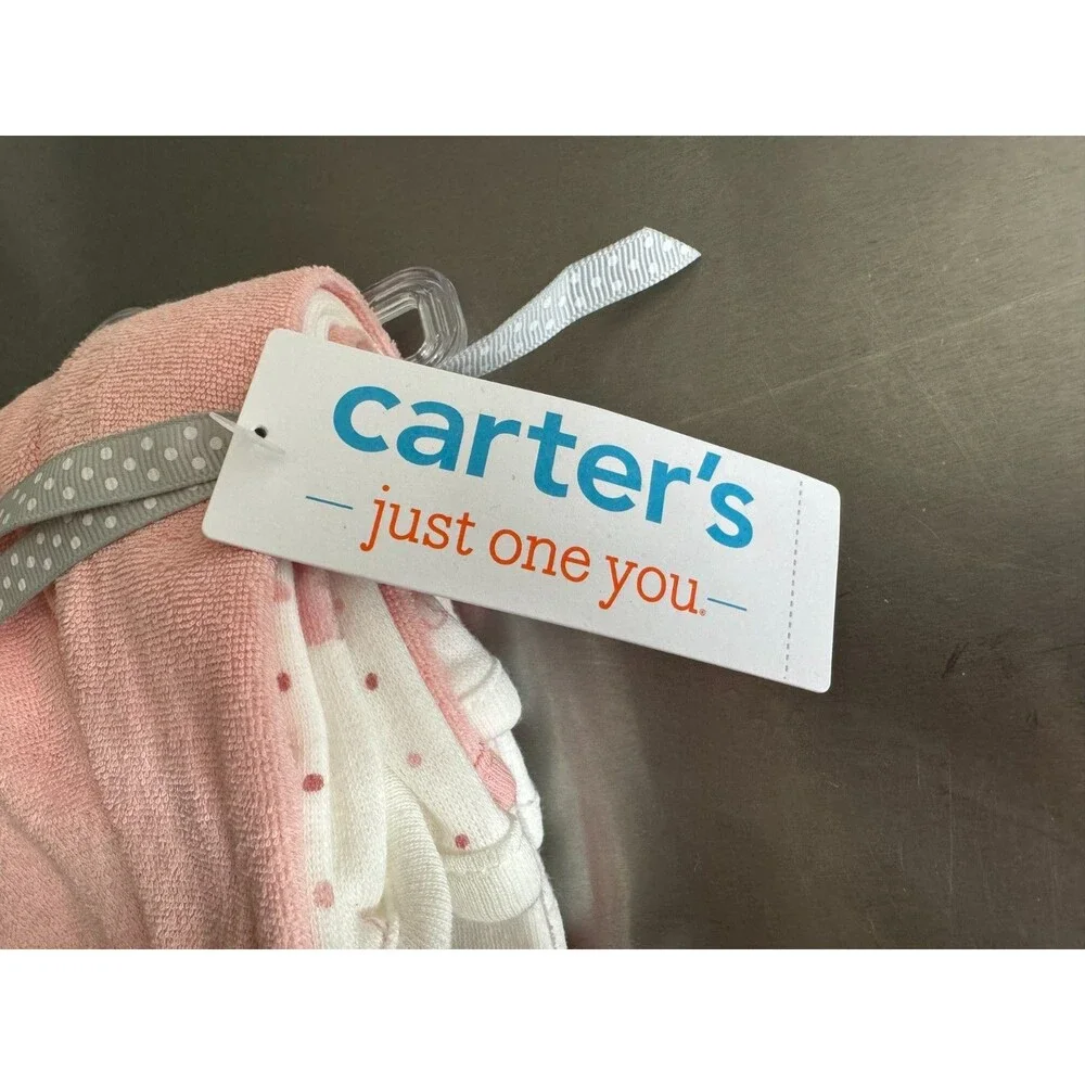 Carter's Just One You 6 Piece Baby Wash Cloth Assorted Girls Set NWT